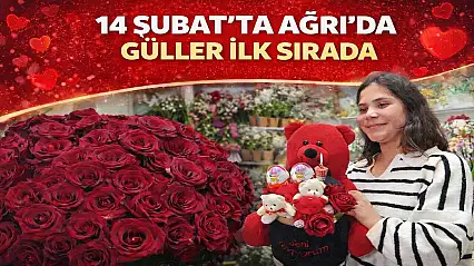 Ağrı'da çiçekçiler Sevgililer Günü'ne hazırlandı