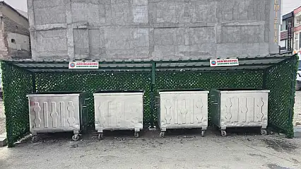 Ağrı'da çöp konteynerleri yenileniyor