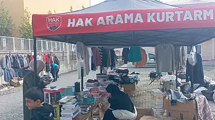 Ağrı'da Gazze için iki gün sürecek yardım kermesi kuruldu