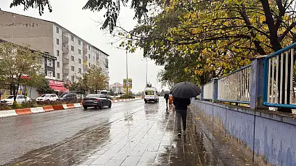 Ağrı'da gece başlayan yağmur sabah da sürdü
