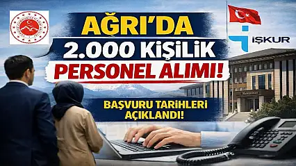 Ağrı'da İUP kapsamında büyük alım: Kimler başvurabilecek?