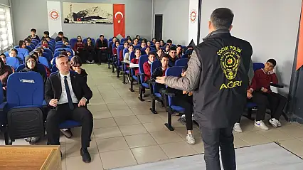 Ağrı'da polislerden 914 öğrenciye güvenlik eğitimi verildi