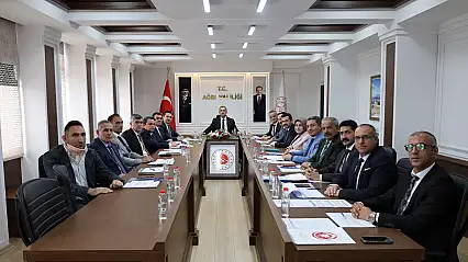 Ağrı'da sosyal yardımlardan okul güvenliğine kadar birçok konu masaya yatırıldı