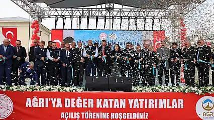 Ağrı'da üç büyük yatırım aynı törenle hizmete alındı