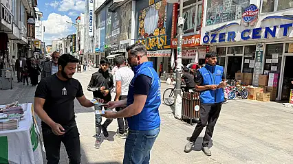 Ağrı'da uyuşturucuyla mücadele için farkındalık standı kuruldu