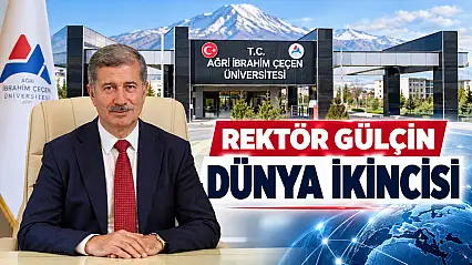 Ağrı'dan dünya çapında başarı: AİÇÜ Rektörü Gülçin dünya ikincisi oldu