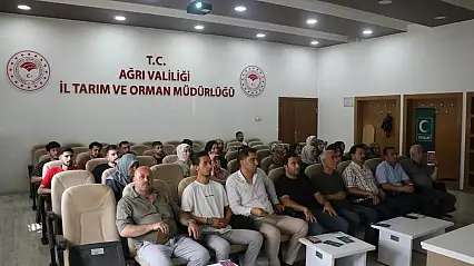 Ağrı il tarım ve orman müdürlüğü personeline bağımlılıkla mücadele eğitimi