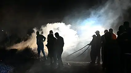 Bitlis'te mezarlık yangını korkuttu
