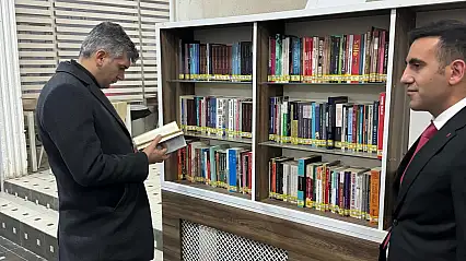 Diyadin'de kütüphane çalışmaları yerinde incelendi