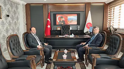 Diyadin Kaymakamı Korkusuz'dan İl Müftüsü İlhan'a ziyaret