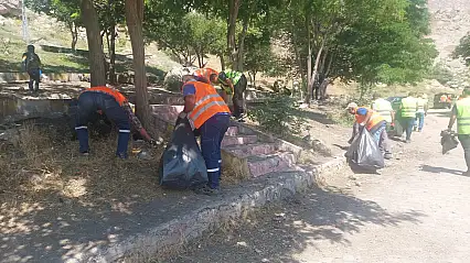 Doğubayazıt'ta tarihi alanlarda temizlik seferberliği