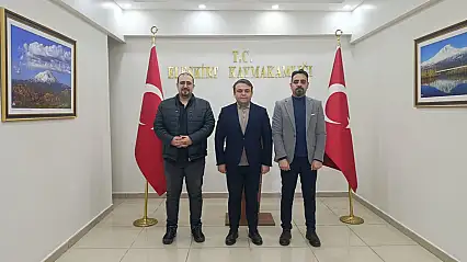 Eleşkirt Kaymakamı Saygılı, çığa müdahele eden sağlık ekiplerini makamında ağırladı