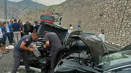 Erzurum-Artvin kara yolunda korkutan kaza