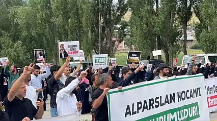 Erzurum'da cezaevi önünde izinsiz gösteri: Güvenlik önlemleri artırıldı