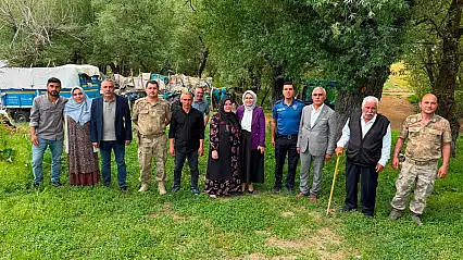 Kaymakam Kılıç, Güvenlik Korucuları Dernek Başkanı Ömer Kaya'nın konuğu oldu