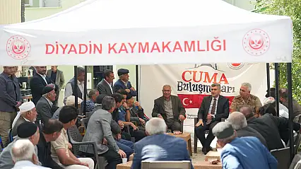 Kaymakam Korkusuz vatandaşlarla cuma buluşmasında bir araya geldi