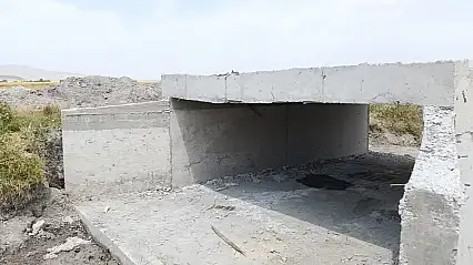 Patnos'un 4 köyünde 10 betonarme menfez tamamlandı