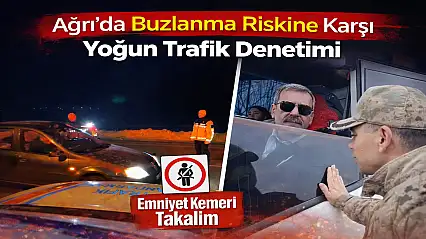 Soğuk hava etkisini artırdı, ekipler sürücüleri uyardı