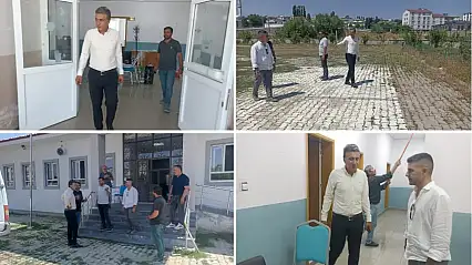 Tutak'ta okullar yeni döneme hazırlanıyor: Çakan çalışmaları yerinde inceledi