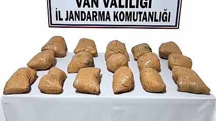 Van'da jandarmadan uyuşturucu operasyonu: 22 kilo esrar ele geçirildi