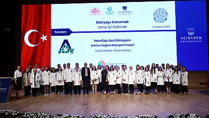 Türkiye'de bir ilk! PET şişeler laboratuvar önlüğüne dönüştürüldü