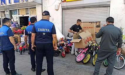 Ağrı'da zabıta kaldırım işgalleri için deneyime çıktı