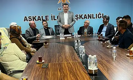 Ak Parti Heyeti Aşkale İlçe Başkanlığını Ziyaret Etti