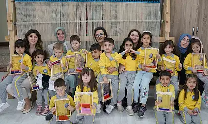 Anaokulu Öğrencileri, Geleneksel Halı Dokuma Sanatıyla Tanıştı
