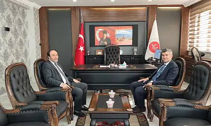 Diyadin Kaymakamı Korkusuz'dan İl Müftüsü İlhan'a ziyaret
