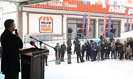 Erzurum'da Halk Pazarı Numune Şubesi Hizmete Açıldı