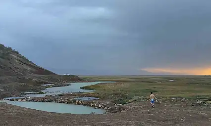 Güroymak Kaplıcasında Sağanak ve Şimşekler Panic Yarattı