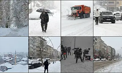 Kar ve soğuk hava yurdu beyaza bürüdü