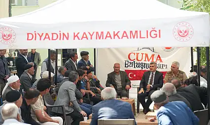 Kaymakam Korkusuz vatandaşlarla cuma buluşmasında bir araya geldi