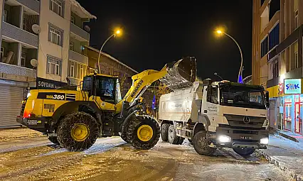 Muş'ta Karla Mücadele Aralıksız Sürüyor