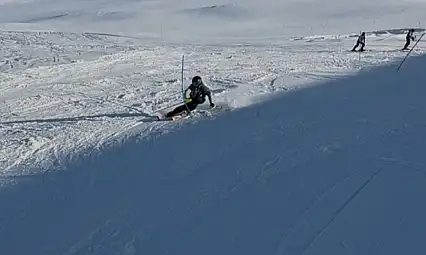 Van'da Yarışmalar Öncesi Kayakçılardan Yoğun Hazırlık
