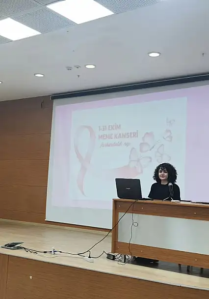 Ağrı Eğitim ve Araştırma Hastanesinde meme kanserine karşı erken teşhis eğitimi verildi