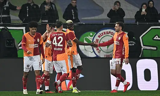 Galatasaray Rize deplasmanında rahat kazandı