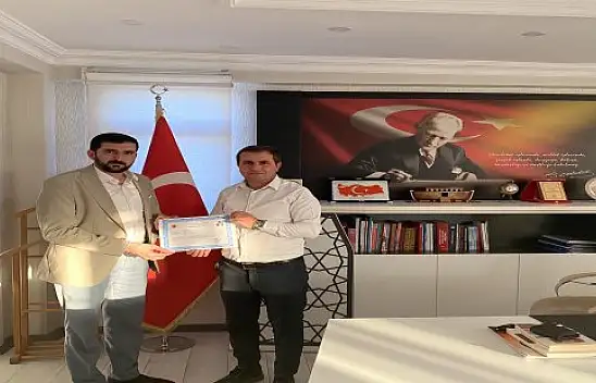 Taşlıçay Kaymakamı Topaca, İlçe Müftüsü Kanık'a veda etti