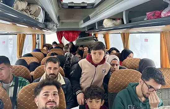 Ağrı-Muş karayolunda otobüs denetimi