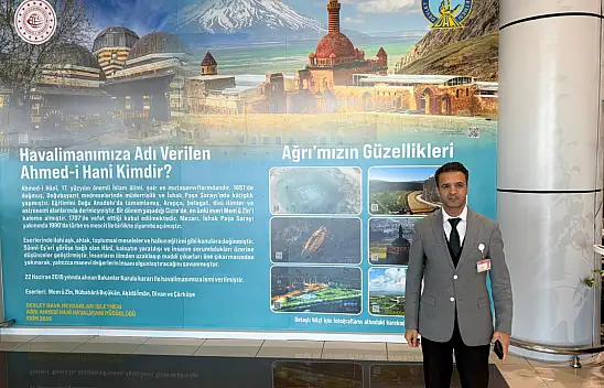 Ağrı Ahmed-i Hani Havalimanı'nda anlamlı uygulama