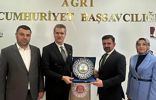 Ağrı Barosu'ndan Başsavcı Adem Çalış'a veda ziyareti