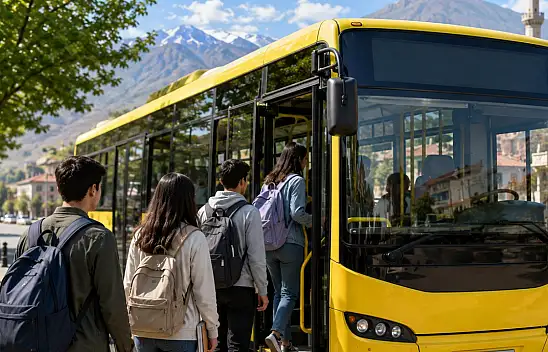 Ağrı Belediyesi'nden YKS adaylarına ücretsiz ulaşım desteği