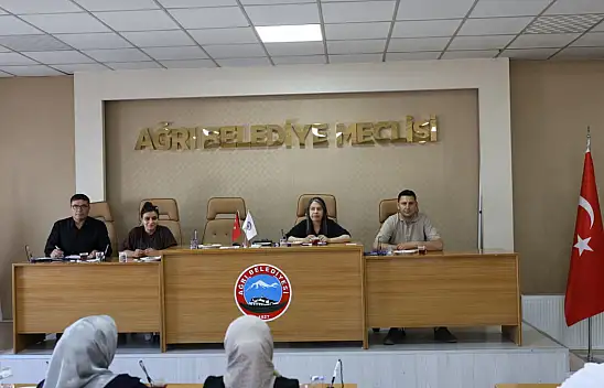Ağrı Belediyesi Temmuz ayı meclis toplantısında önemli gündem maddeleri görüşüldü