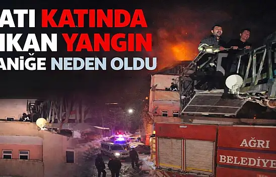 Ağrı'da apartmanda yangın alarmı: İtfaiye zamanla yarıştı