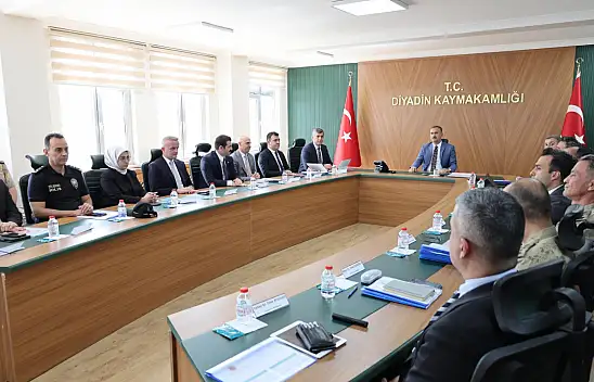 Ağrı'da güvenlik ve asayiş gündemi Diyadin'de masaya yatırıldı