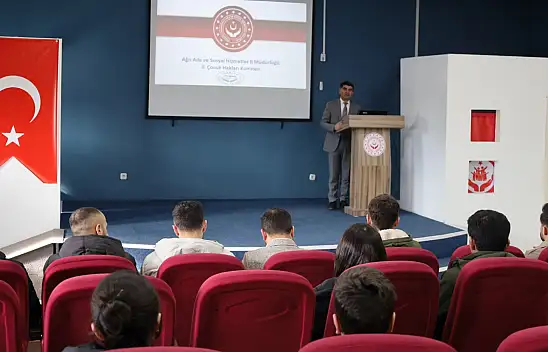 Ağrı'da kurum personeline İş Sağlığı ve Güvenliği Eğitimi