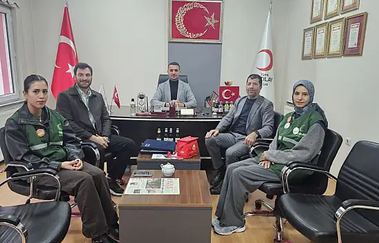 Ağrı'da Yeşilay'dan Kızılay'a anlamlı ziyaret