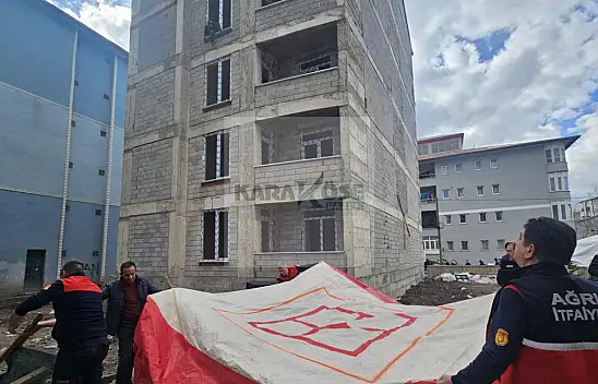 Ağrı'da yürekleri ağza getiren anlar! 4. katta ölümle burun buruna geldi
