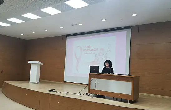 Ağrı Eğitim ve Araştırma Hastanesinde meme kanserine karşı erken teşhis eğitimi verildi