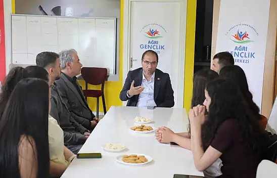 Ağrı Gençlik ve Spor İl Müdürü Ahmet Çelebi gençlerle buluştu